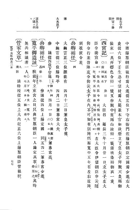 『大日本史料』 1編 2 寛平 4年正月～延喜元年10月 p.77