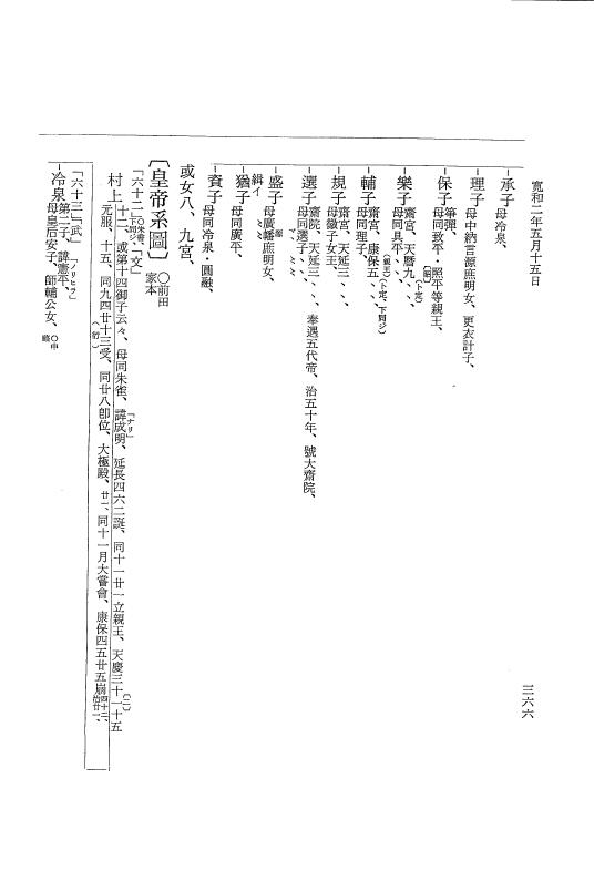 『大日本史料』 1編 24 寛和元年是歳～2年6月 p.366