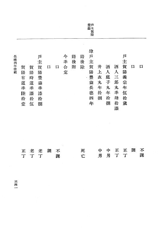 『大日本史料』 2編 3 長徳3年9月～長保2年9月 p.341
