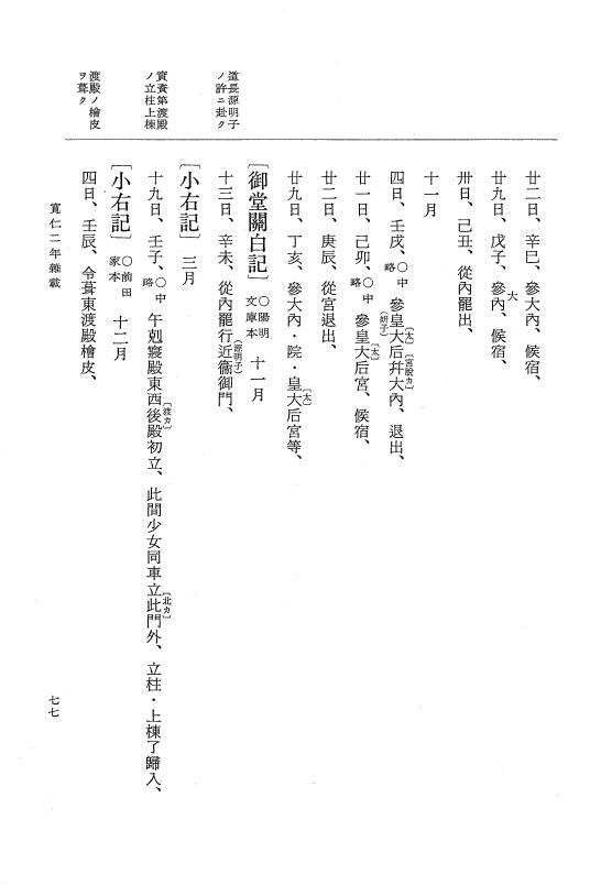 『大日本史料』 2編 14 寬仁2年12月～3年9月 p.77
