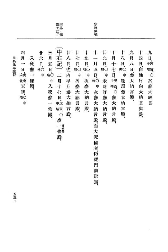 『大日本史料』 3編 4 嘉保2年12月～承徳元年雑載 p.553