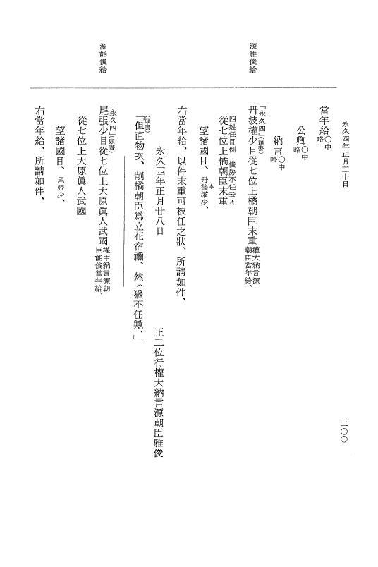 『大日本史料』 3編 17 永久3年12月～永久4年11月 p.200