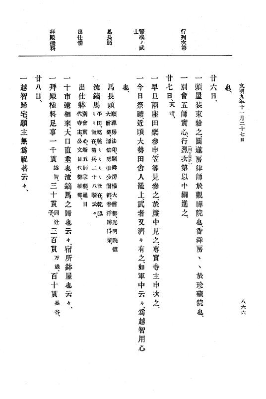 『大日本史料』 8編 9 文明8年7月～同9年12月 p.866