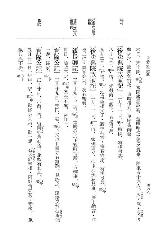 『大日本史料』 8編 25 長享2年雑載 p.448