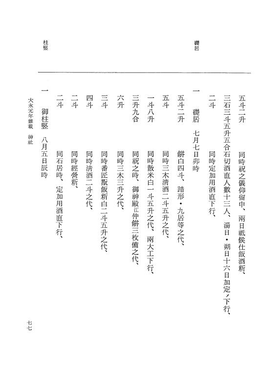 『大日本史料』 9編 14 大永元年是歳－大永元年雑載 p.77