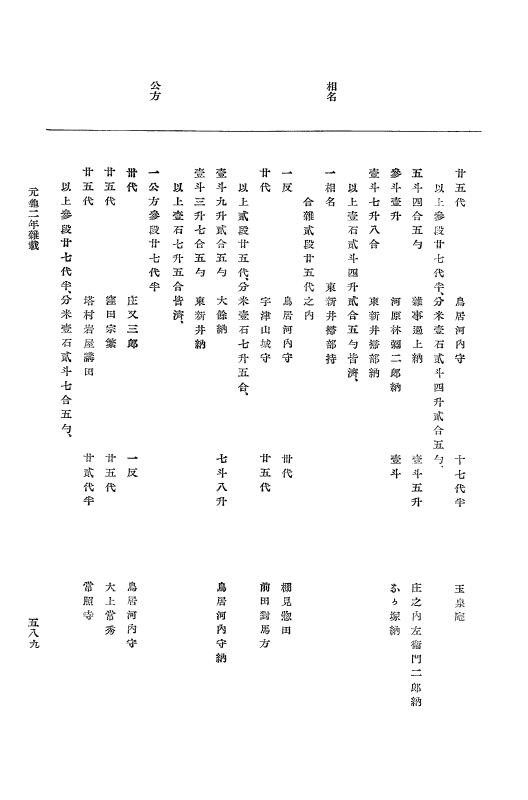 『大日本史料』 10編 7 元亀2年10月～同年雑載 p.589