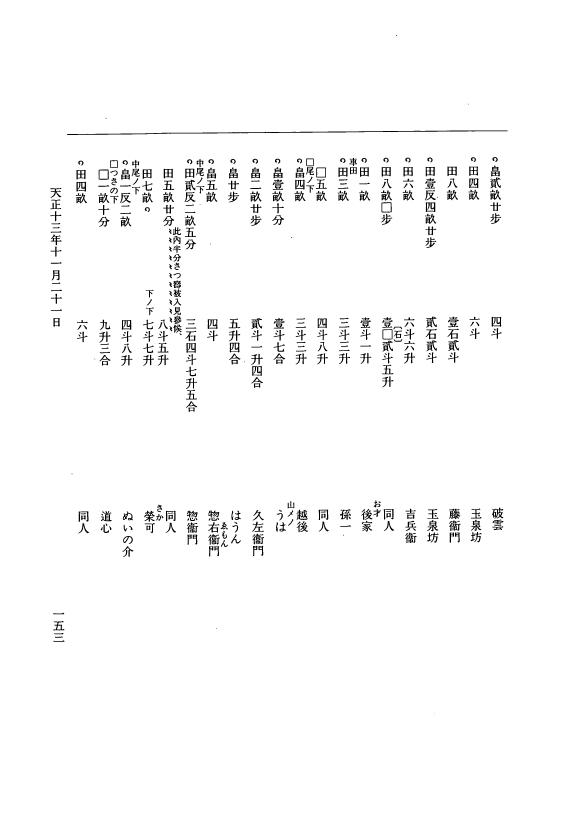 『大日本史料』 11編 23 天正１３年11月29日 p.153