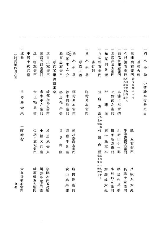 『大日本史料』 12編 18 元和元年四月～同年五月 p.77
