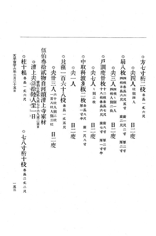 『大日本古文書』 編年文書 5 天平宝字６年～神護景雲３年 p.153