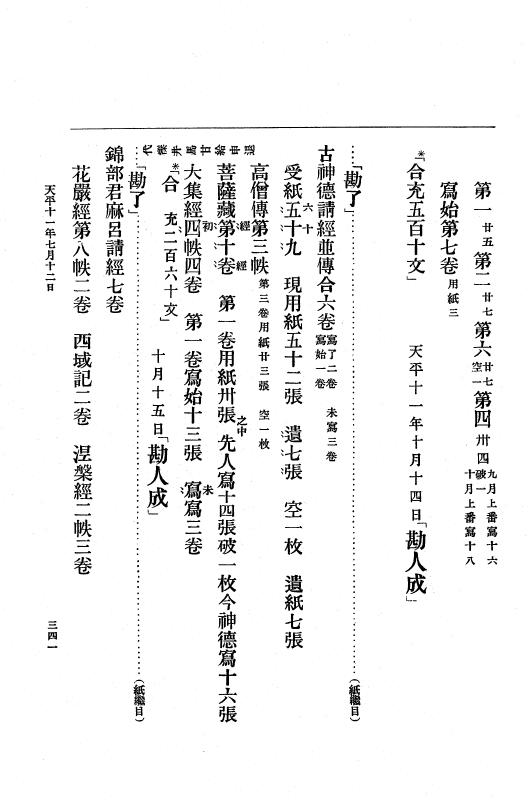 『大日本古文書』 編年文書 7 （追加一）和銅２年～天平１３年 p.341