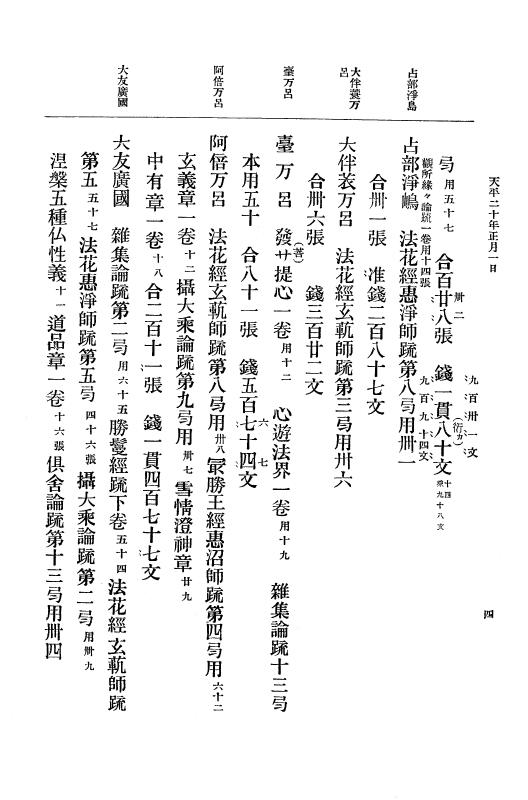 『大日本古文書』 編年文書 10 （追加四）天平２０年～天平感宝元年 p.4