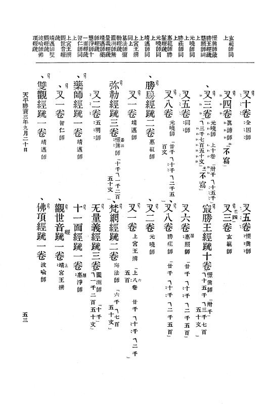 『大日本古文書』 編年文書 12 （追加六）天平勝宝３年６月～同５年５月 p.53