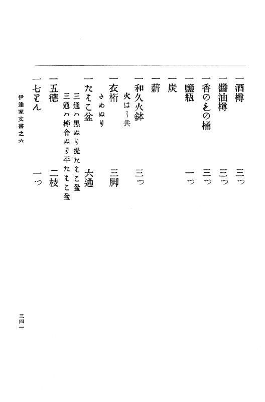 『大日本古文書』 伊達家文書 6 伊達家文書之六 p.341