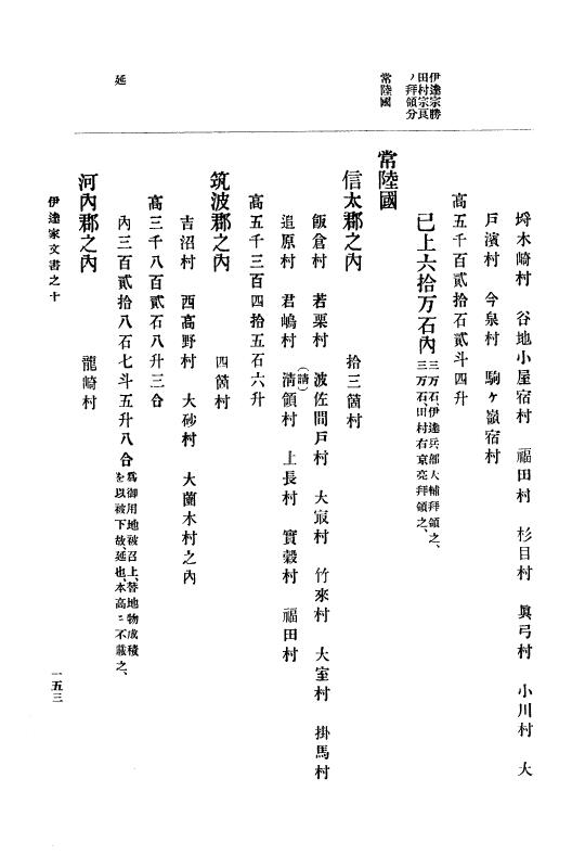『大日本古文書』 伊達家文書 10 伊達家文書之十 p.153