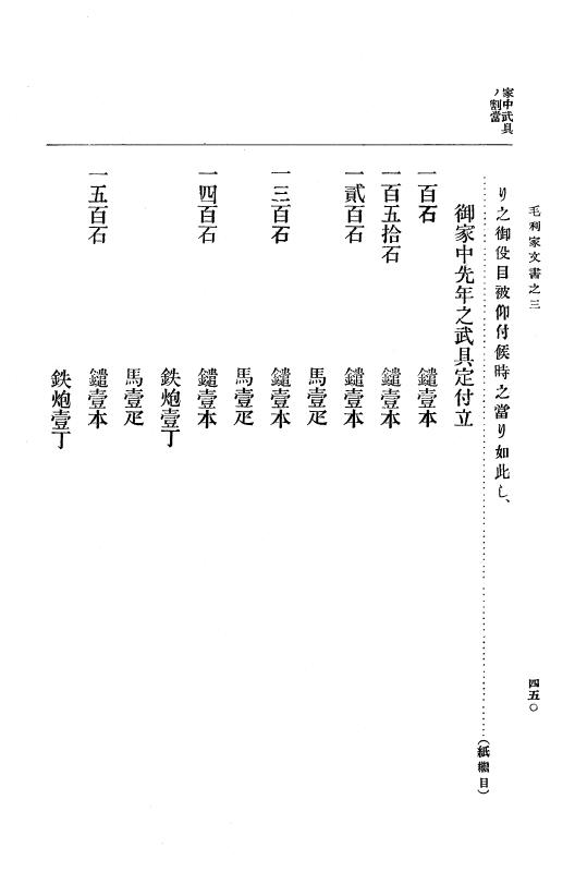 『大日本古文書』 毛利家文書 3 毛利家文書之三 p.450