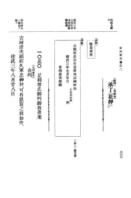 『大日本古文書』 吉川家文書 2 吉川家文書之二 p.200