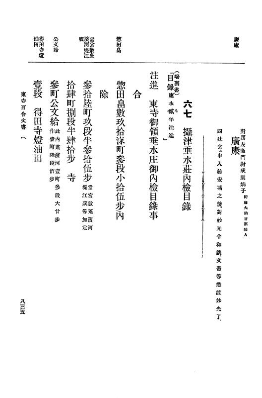 『大日本古文書』 東寺文書 2 東寺文書之二 p.835