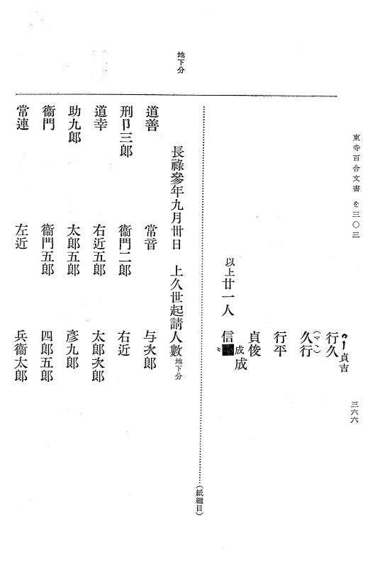 『大日本古文書』 東寺文書 6 東寺文書之六 p.366