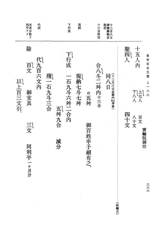 『大日本古文書』 東寺文書 12 東寺文書之十二 p.366
