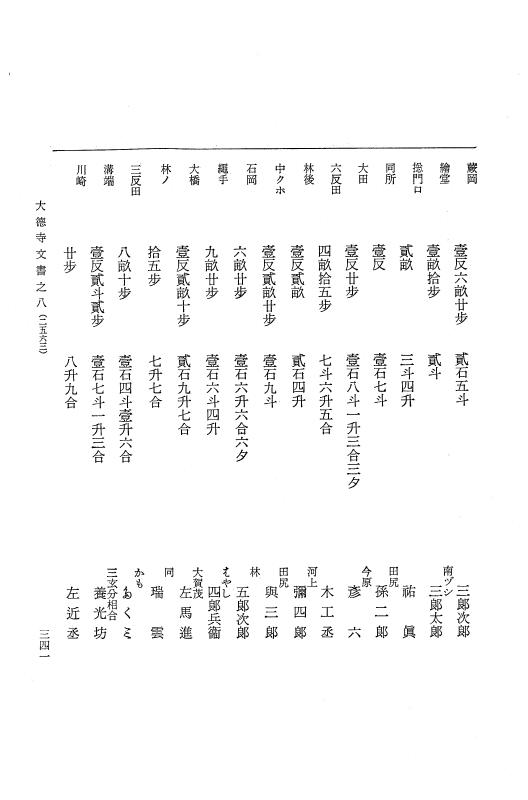 『大日本古文書』 大徳寺文書 8 大徳寺文書之八 p.341