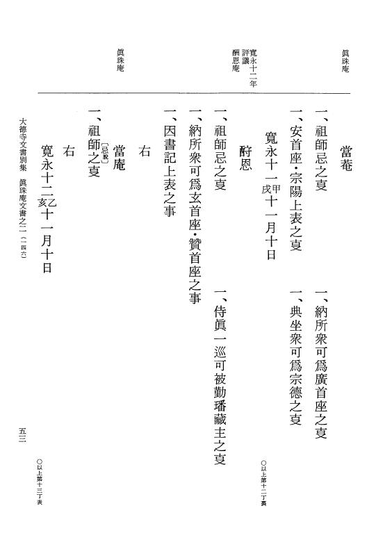 『大日本古文書』 大徳寺文書 2 大徳寺文書別集真珠庵文書之二 p.53