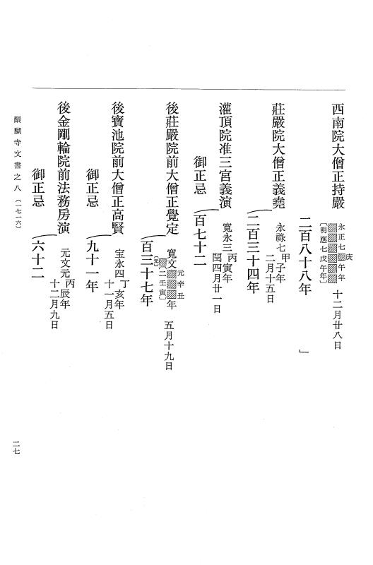 『大日本古文書』 醍醐寺文書 8 醍醐寺文書之八 p.27