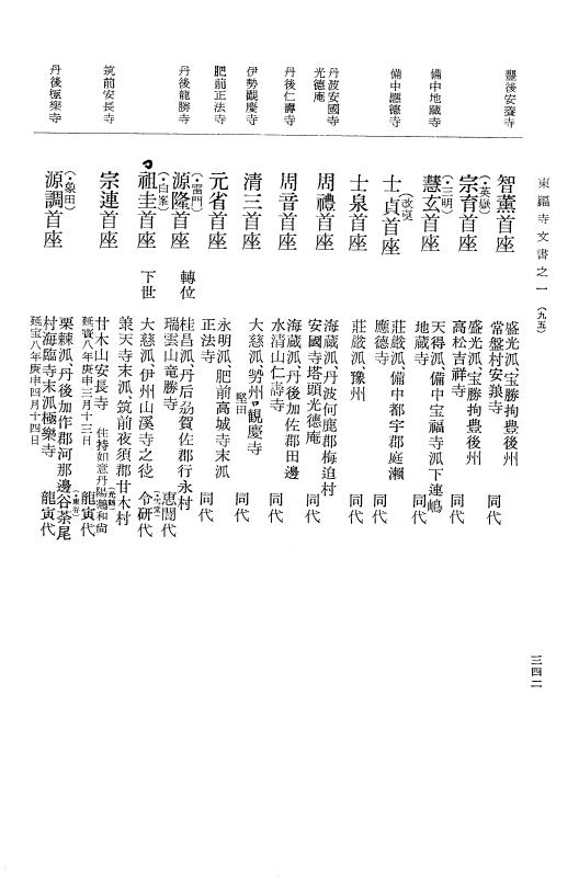 『大日本古文書』 東福寺文書 1 東福寺文書之一 p.342