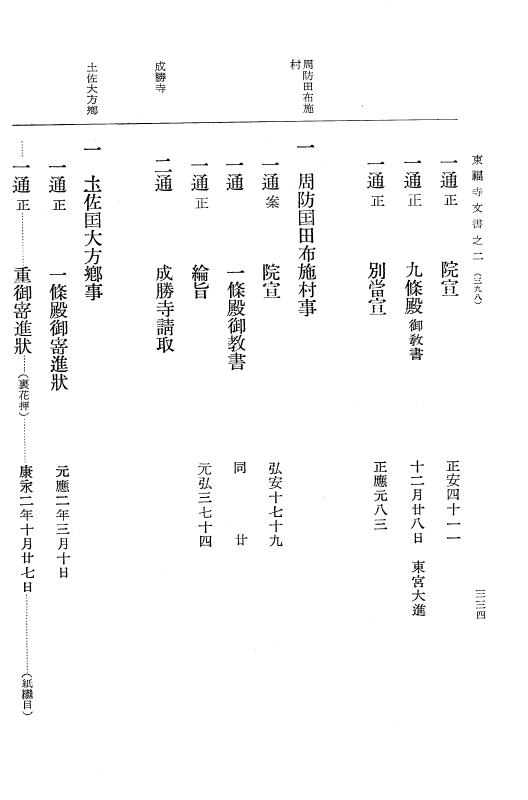 『大日本古文書』 東福寺文書 2 東福寺文書之二 p.334