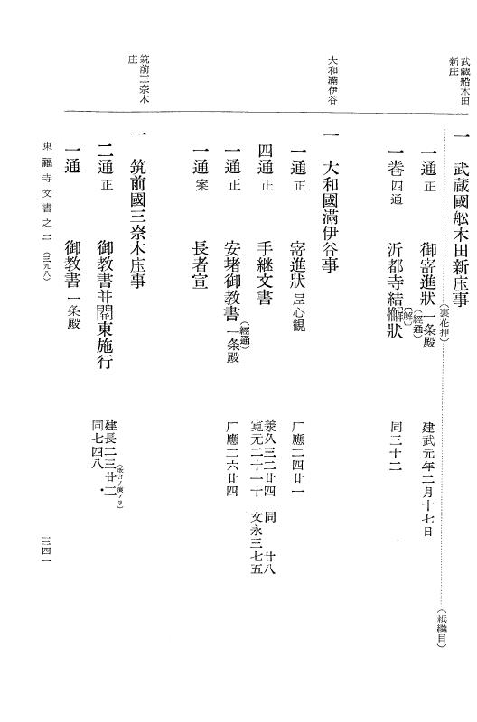 『大日本古文書』 東福寺文書 2 東福寺文書之二 p.341