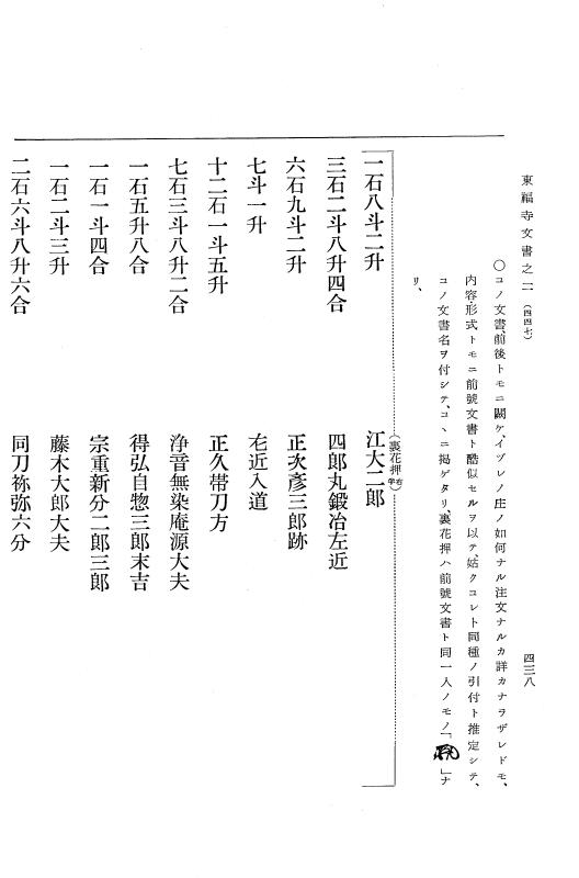 『大日本古文書』 東福寺文書 2 東福寺文書之二 p.438