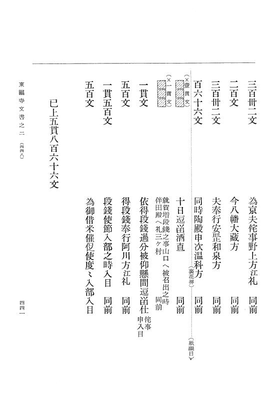 『大日本古文書』 東福寺文書 2 東福寺文書之二 p.441