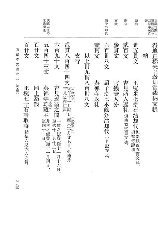 『大日本古文書』 東福寺文書 2 東福寺文書之二 p.463