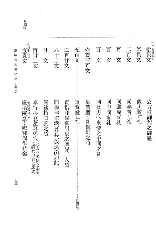『大日本古文書』 東福寺文書 3 東福寺文書之三 p.73