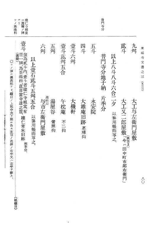 『大日本古文書』 東福寺文書 3 東福寺文書之三 p.80