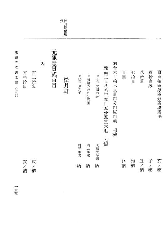『大日本古文書』 東福寺文書 3 東福寺文書之三 p.155