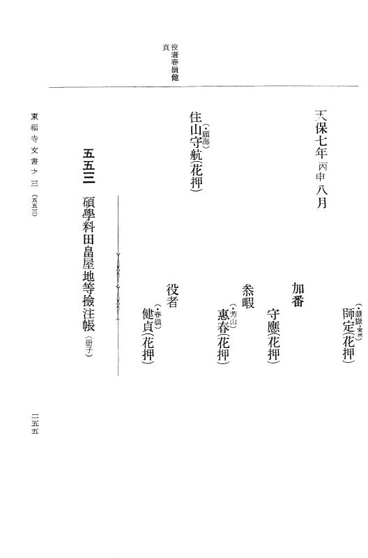 『大日本古文書』 東福寺文書 3 東福寺文書之三 p.255
