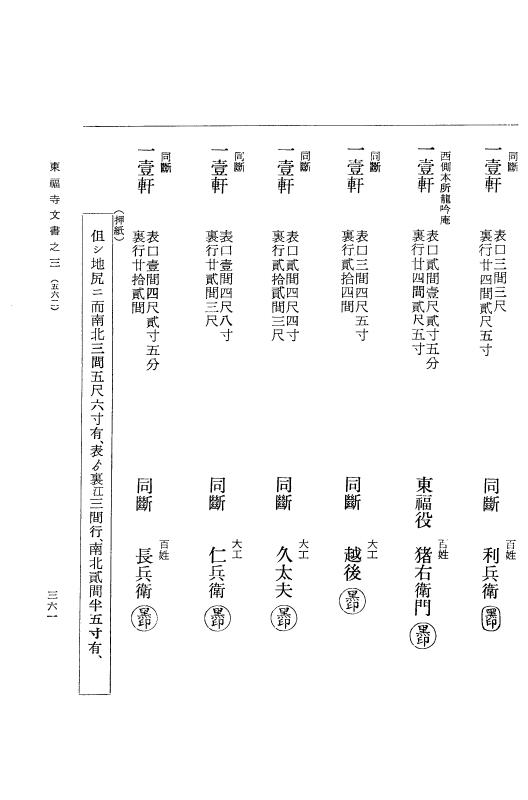 『大日本古文書』 東福寺文書 3 東福寺文書之三 p.361