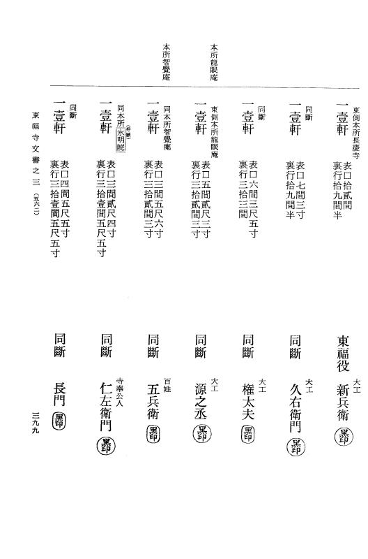 『大日本古文書』 東福寺文書 3 東福寺文書之三 p.399