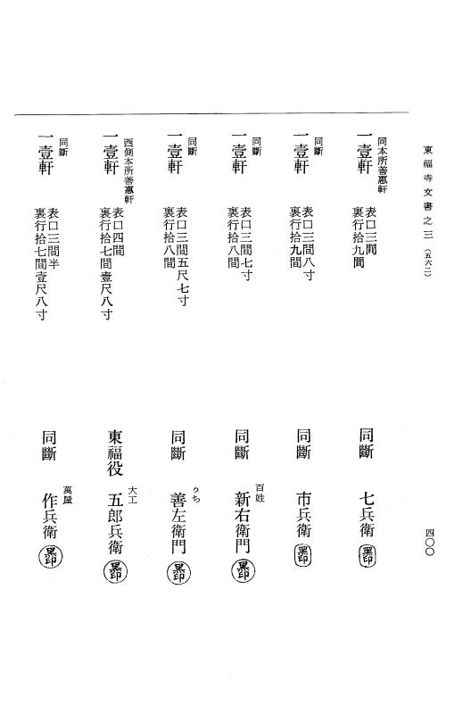 『大日本古文書』 東福寺文書 3 東福寺文書之三 p.400