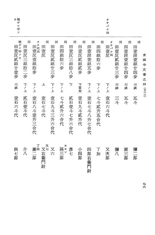 『大日本古文書』 東福寺文書 4 東福寺文書之四 p.76