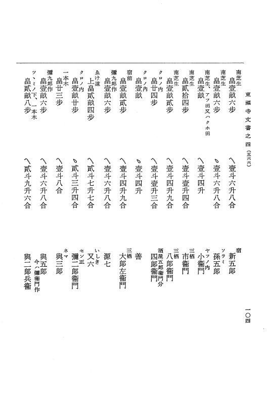 『大日本古文書』 東福寺文書 4 東福寺文書之四 p.104
