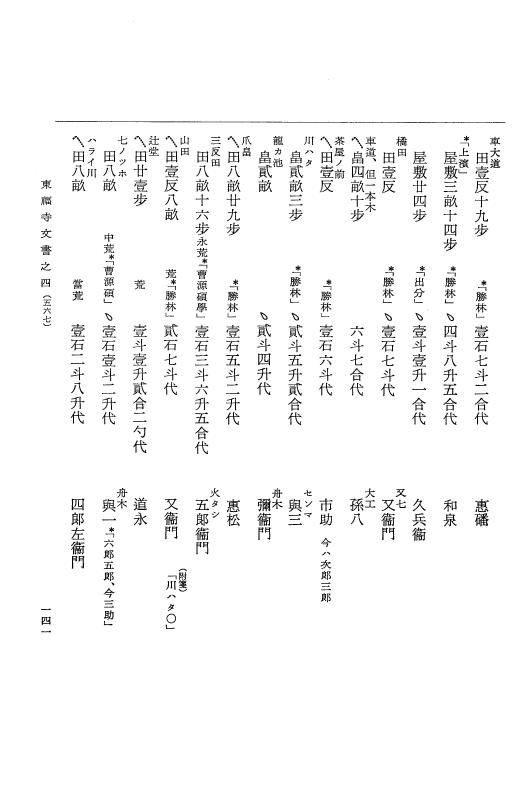 『大日本古文書』 東福寺文書 4 東福寺文書之四 p.141