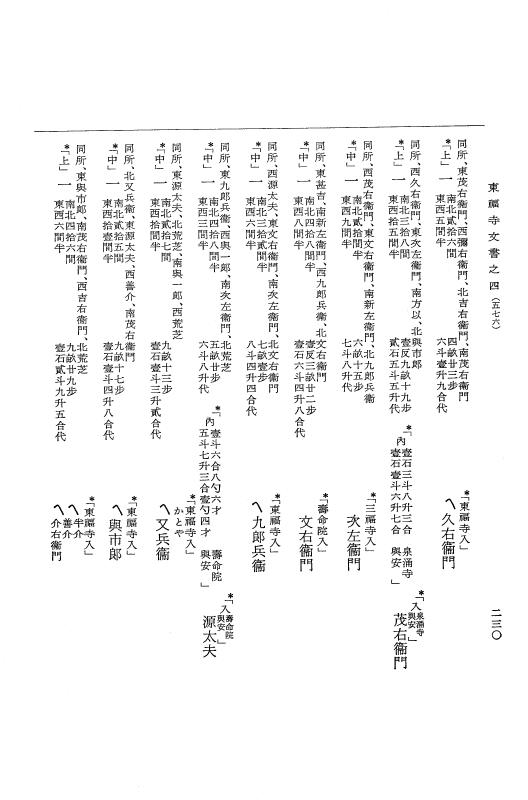 『大日本古文書』 東福寺文書 4 東福寺文書之四 p.230