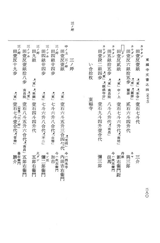 『大日本古文書』 東福寺文書 4 東福寺文書之四 p.280