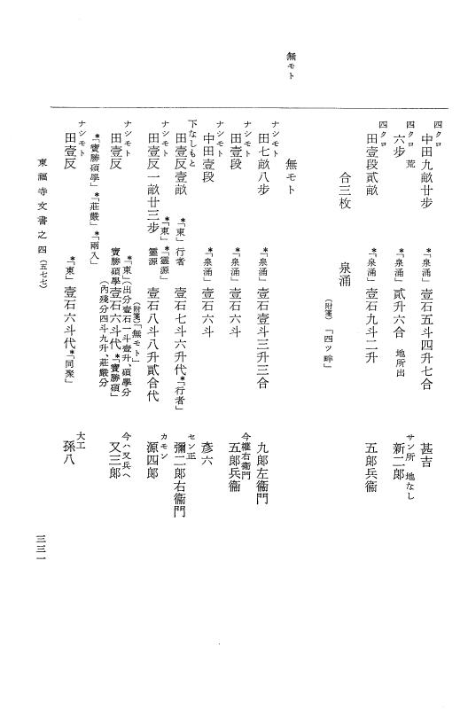 『大日本古文書』 東福寺文書 4 東福寺文書之四 p.331