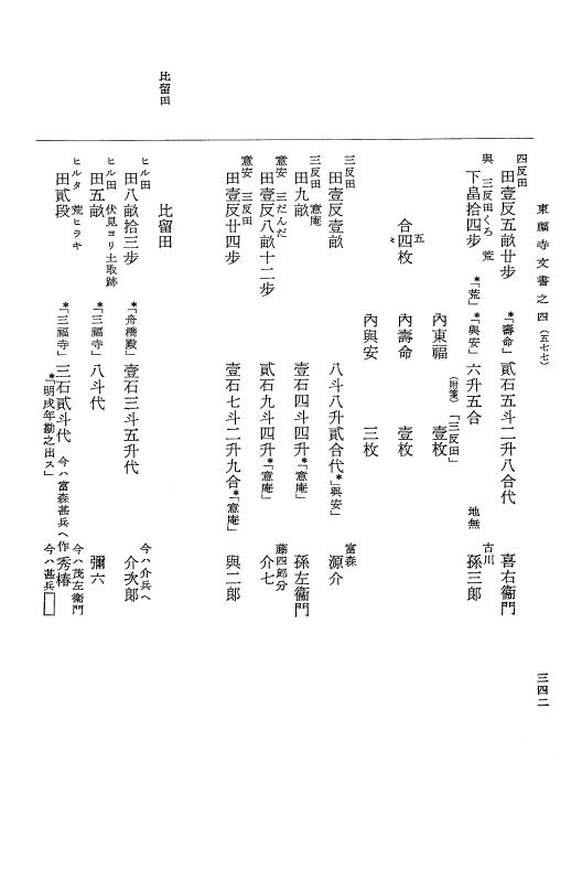 『大日本古文書』 東福寺文書 4 東福寺文書之四 p.342