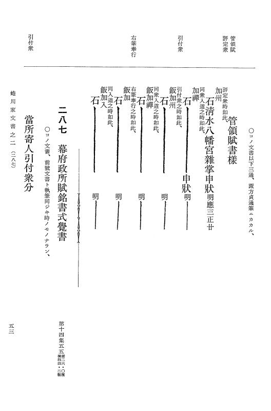 『大日本古文書』 蜷川家文書 2 蜷川家文書之二 p.53