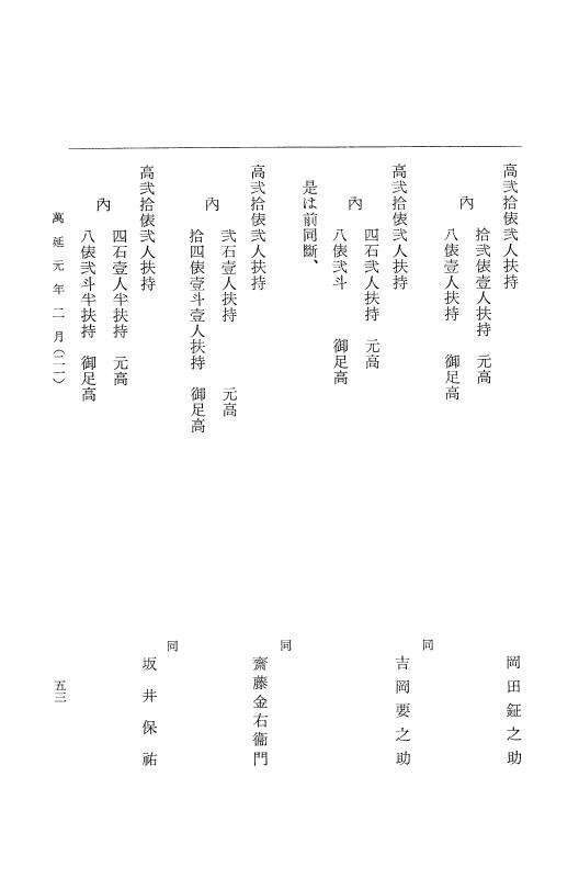『大日本古文書』 幕末外国関係文書 35 萬延元年2月 p.53