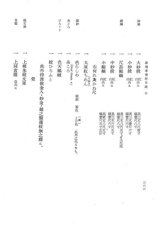 『大日本近世史料』 唐通事会所日録 2 p.366