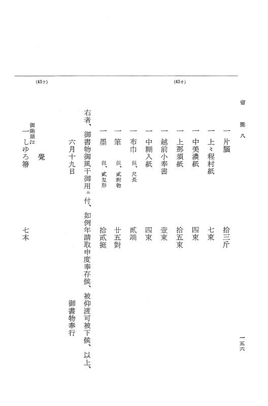 『大日本近世史料』 幕府書物方日記 3 享保５年～同６年・附御文庫始末記 p.156